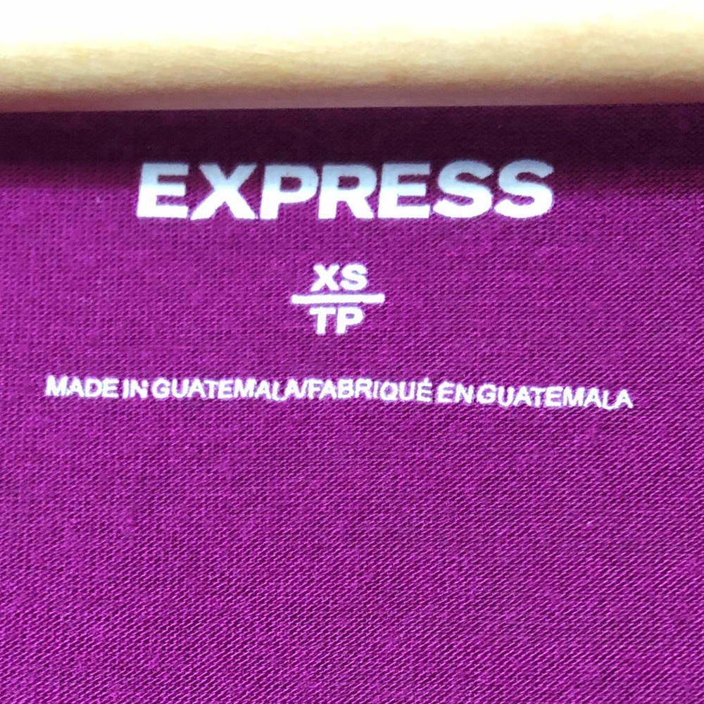 {Express} Deep Fuchsia High Low Hem Shell Tank Top - Picture 5 of 7